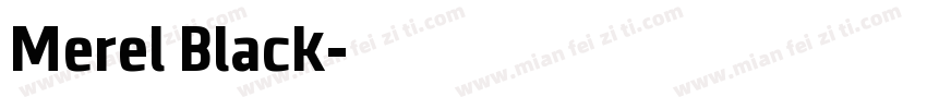 Merel Black字体转换